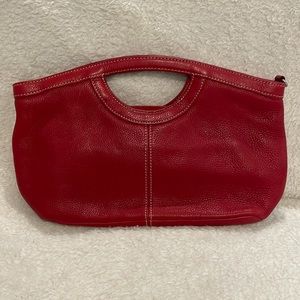Fossil Red Coronado Handle Bag NWT Genuine Leather sold out style